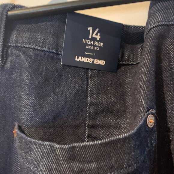 Lands End Wide Leg Jeans - Picture 2 of 7